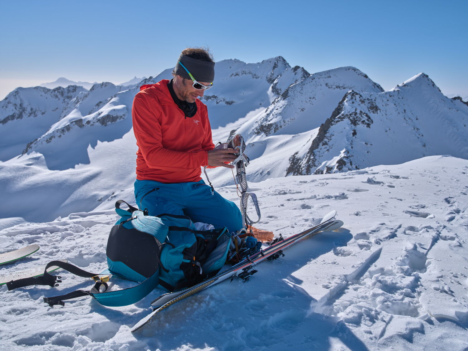 Mathias Hediger bei einer Skihochtour